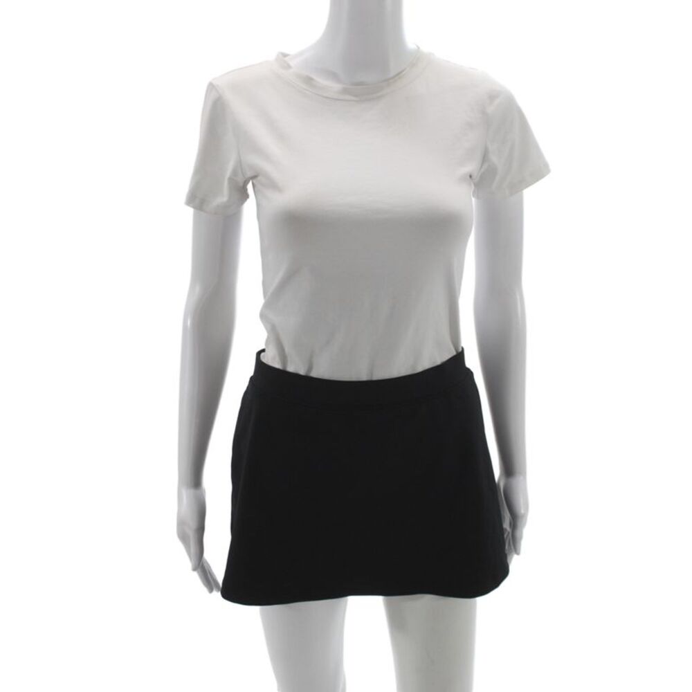 Alo Women Athletic Skort Black Polyester Short Size S